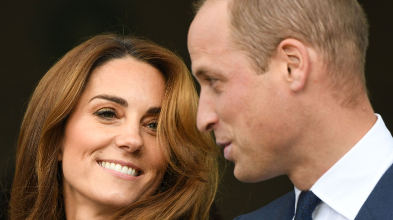 Prince William and Kate Middleton at an event. 