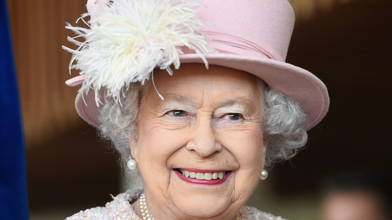 Queen Elizabeth smiling