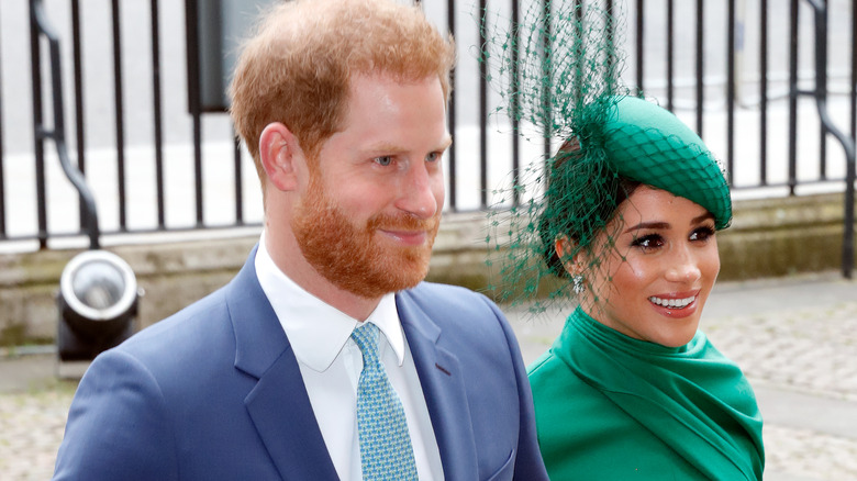 Prince Harry and Meghan Markle at an event