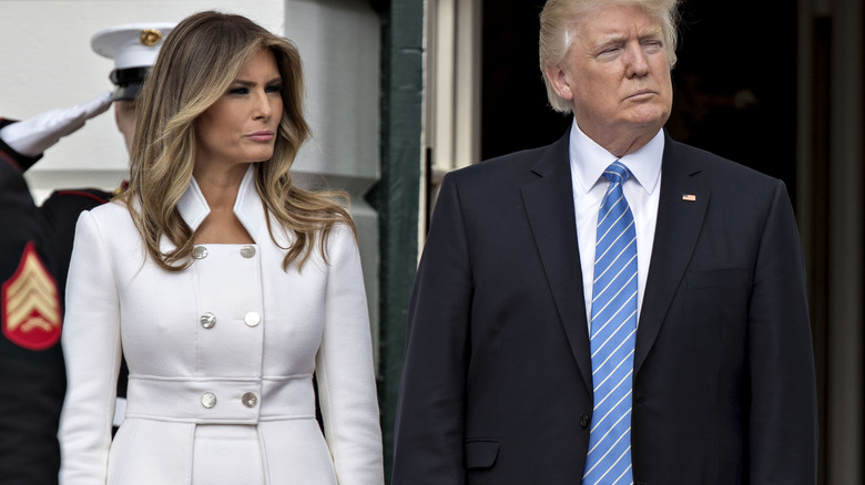 Melania and Donald Trump in Israel in 2017