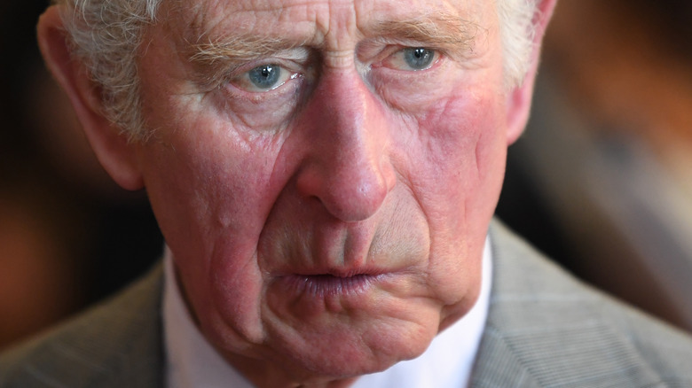 Prince Charles unsmiling