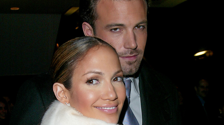 Jennifer Lopez and Ben Affleck at an event in NYC.