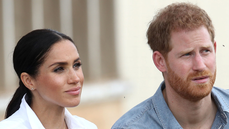 Prince Harry and Meghan Markle at an event.