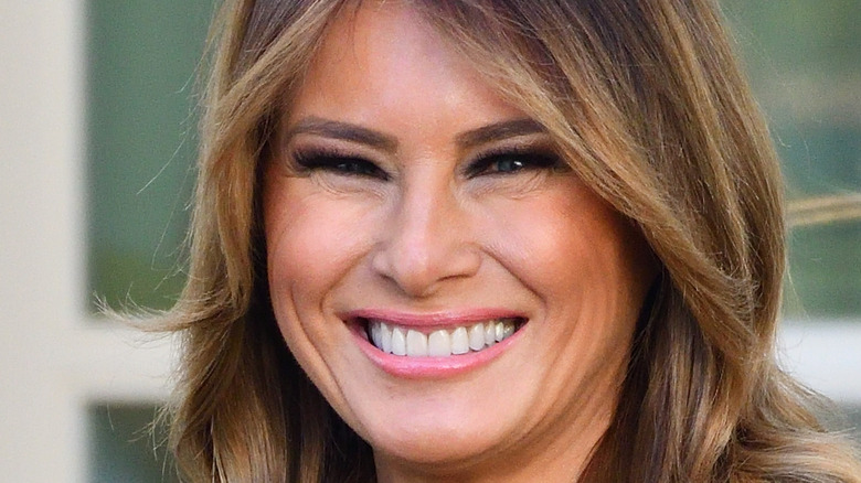 Melania Trump smiles