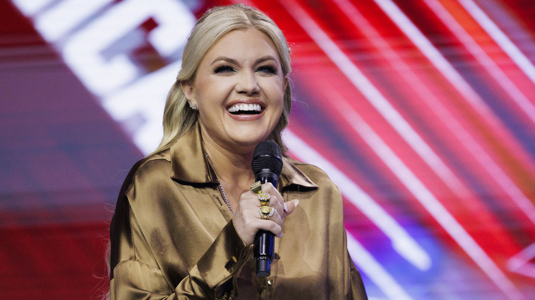 Erika Kirk smiling in a photo at TPUSA's America Fest