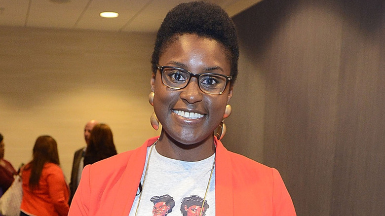 Issa Rae smiling at the Dream Project Symposium in Atlanta