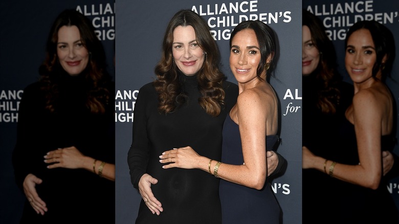 Meghan Markle with pregnant Kelly McKee Zajfen