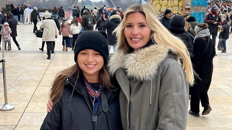 Arabella Kushner and Ivanka Trump pose for a photo in Paris