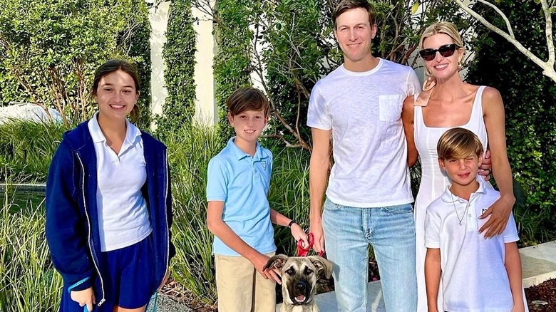 Ivanka Trump, Jared Kushner and their three kids