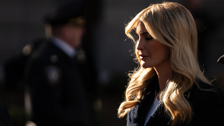 Ivanka Trump outside the New York courthouse
