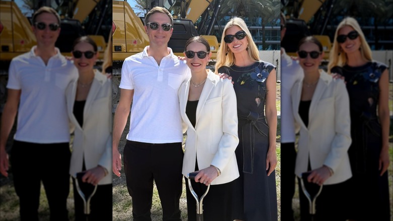 Jared Kushner, Nicole Meyer, and Ivanka Trump in Surfside, Florida