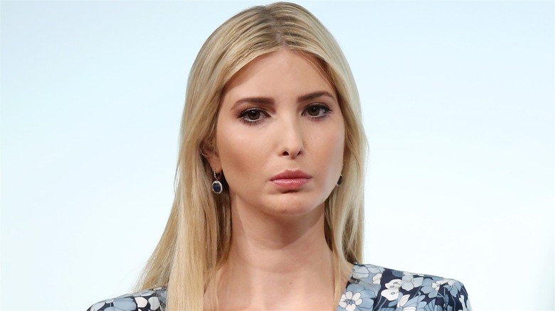 Ivanka Trump looking stern