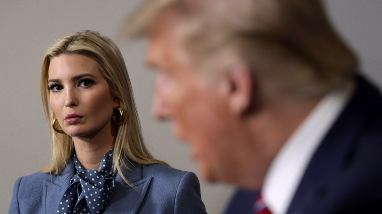 Ivanka Trump with Donald Trump