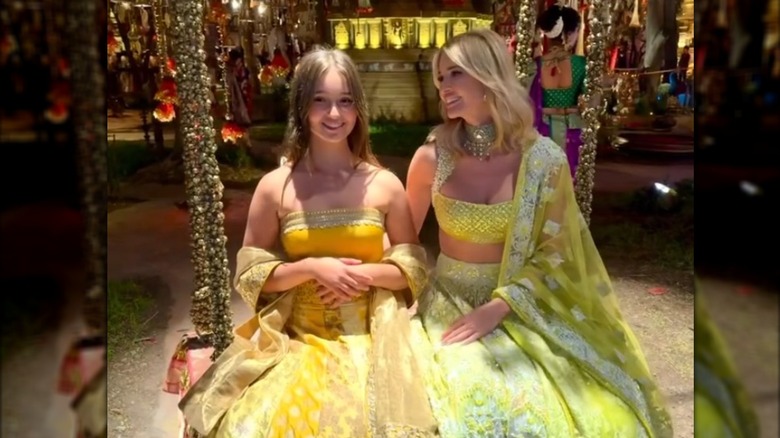 Arabella Kushner and mom Ivanka Trump at a wedding in India in March 2024