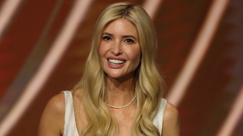 Ivanka Trump on stage at the 2025 FIFA Club World Cup Draw