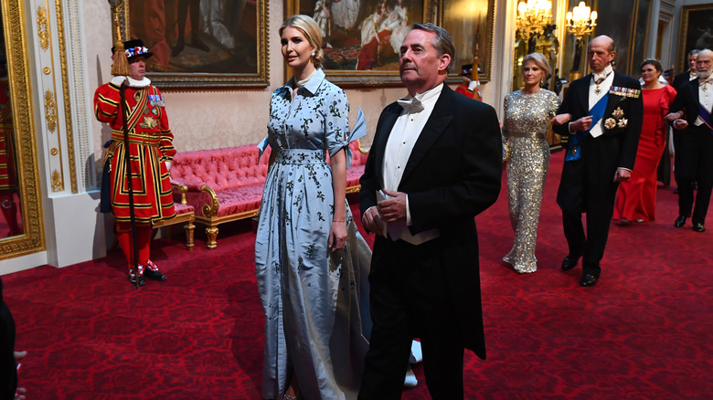 Ivanka Trump walking during royal procession