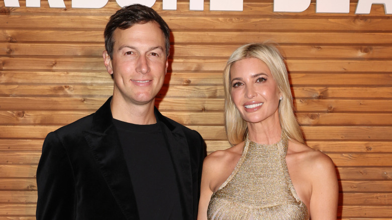 Jared Kushner and Ivanka Trump gold dress