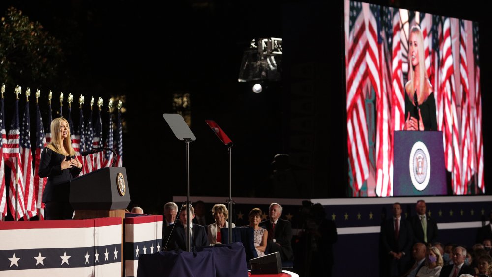 Ivanka Trump on stage