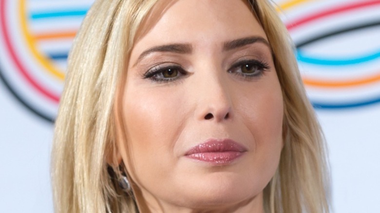 Ivanka Trump in pink lipstick