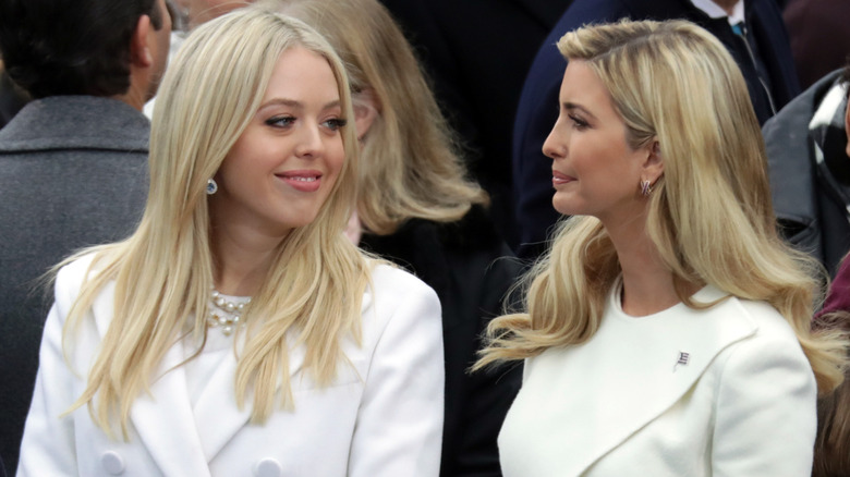 Tiffany Trump smiles at sister Ivanka Trump