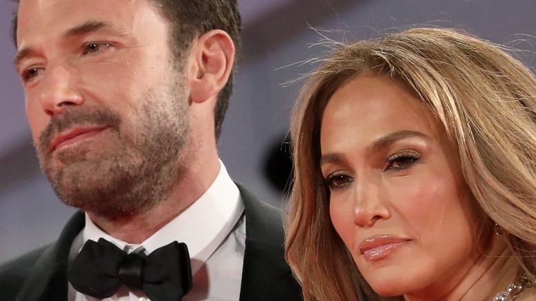 Ben Affleck and Jennifer Lopez on the red carpet