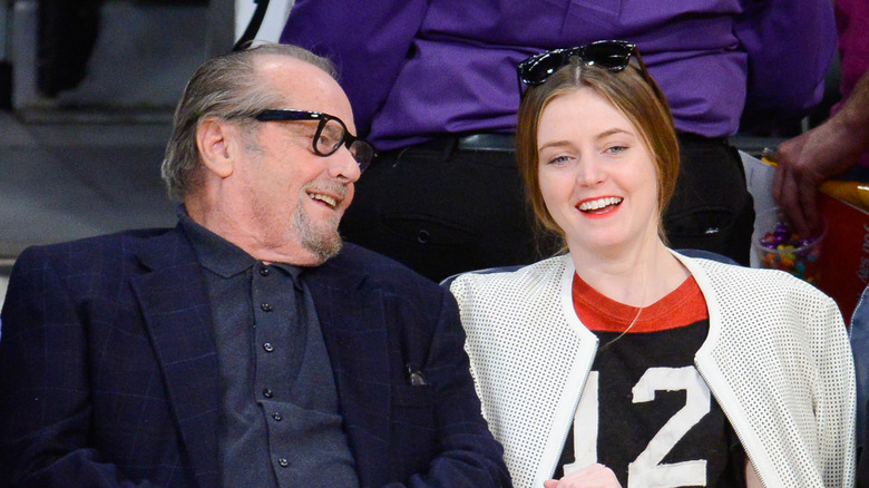 (l-r): Jack Nicholson with his daughter, Lorraine Nicholson