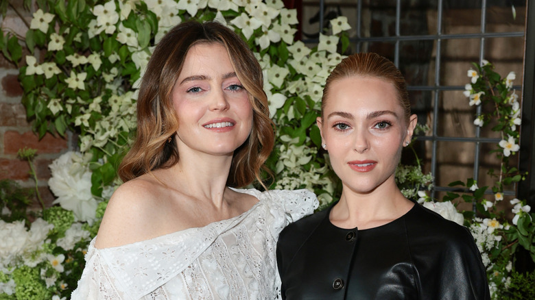 (l-r): Lorraine Nicholson and AnnaSophia Robb posing together at an event
