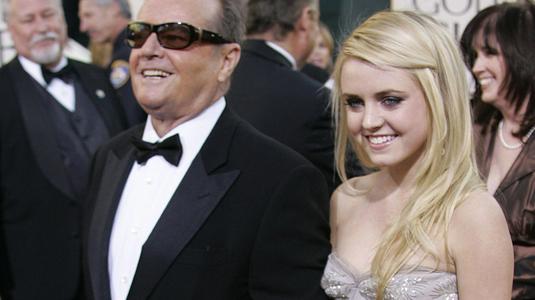 Jack Nicholson's daughter Lorraine walking the red carpet with her father