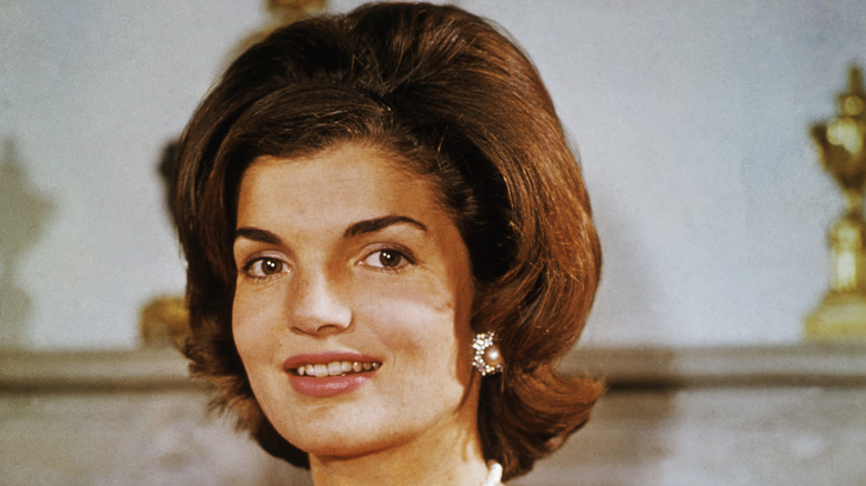 Jackie Kennedy smiling