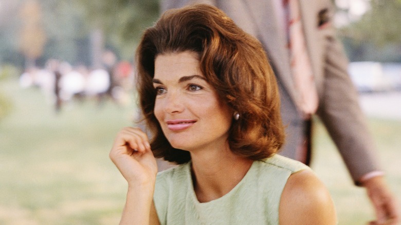 Jackie Kennedy smiling
