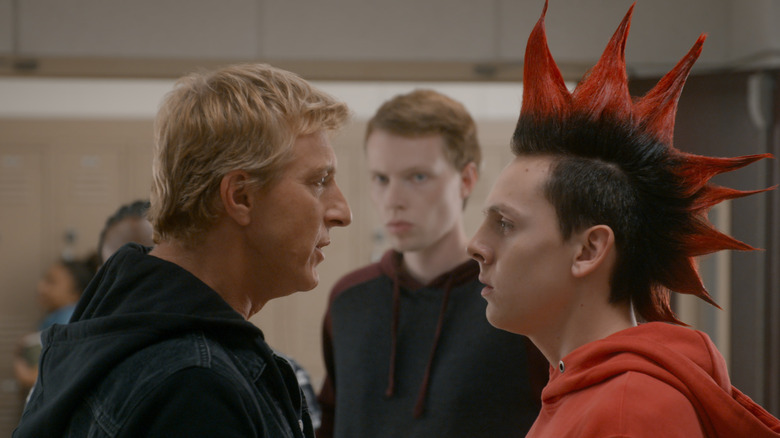 William Zabka and Jacob Bertrand in Cobra Kai