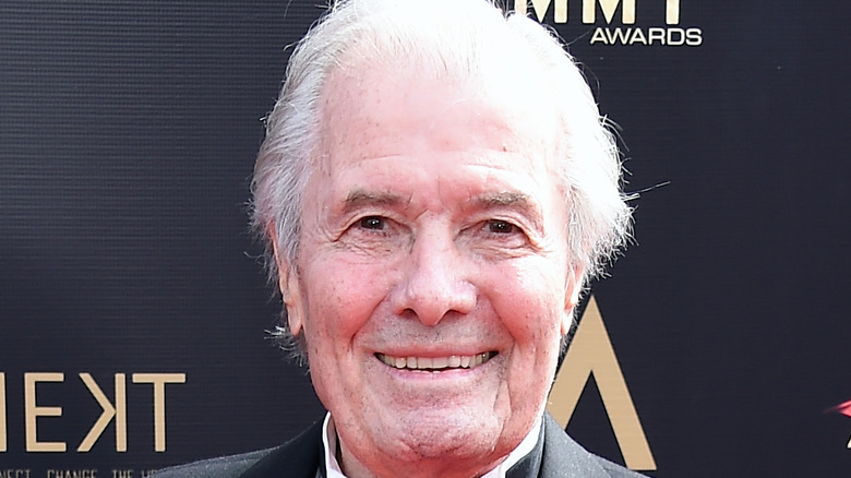Jacques Pepin poses on the red carpet