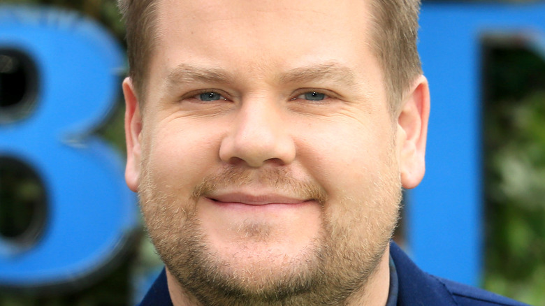 James Corden looking at camera