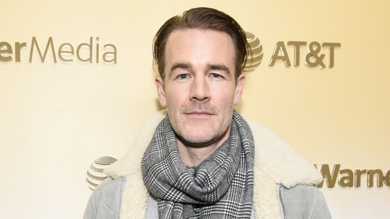 James Van Der Beek poses on the red carpet in 2020
