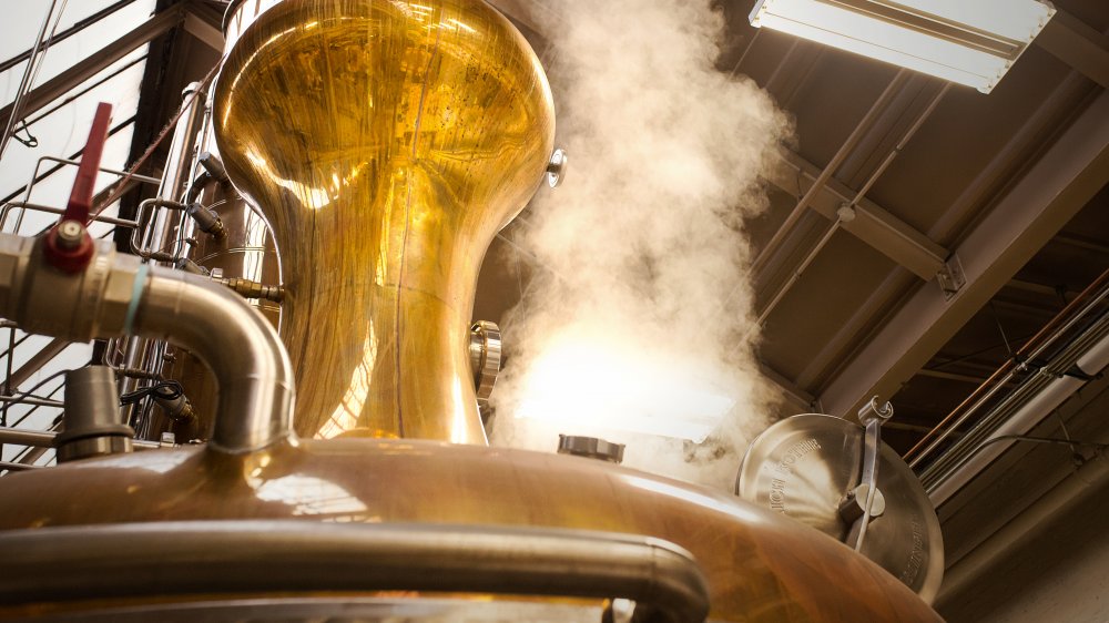 copper still for Irish whiskey