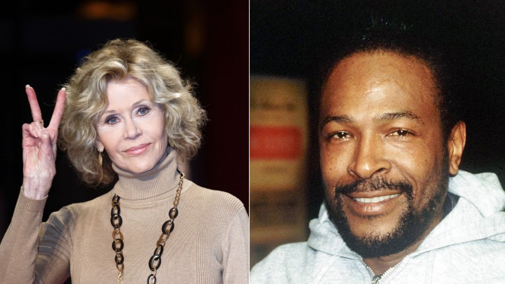 Jane Fonda and Marvin Gaye