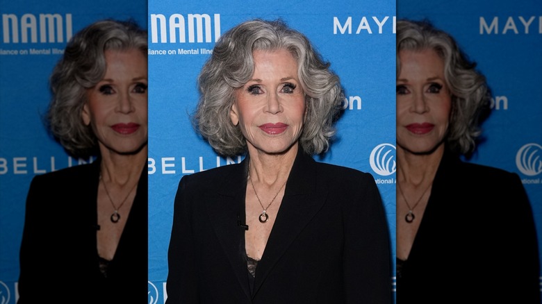 Jane Fonda photographed during the "This Is Crazy" NAMI Benefit Performance