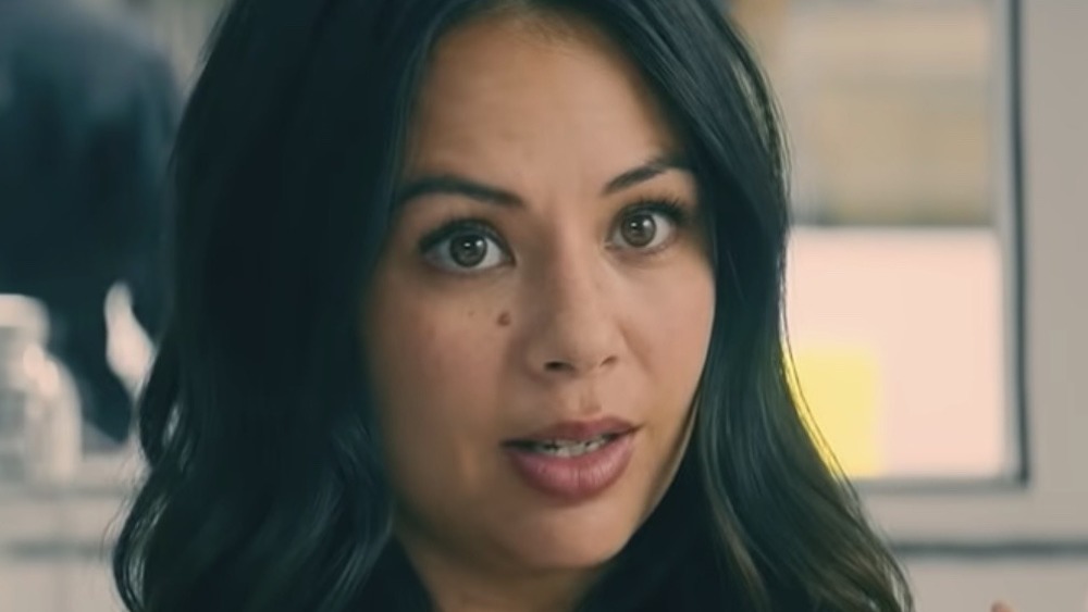 Janel Parrish talking