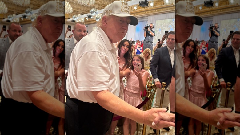President Donald Trump at his Mar-a-Lago club