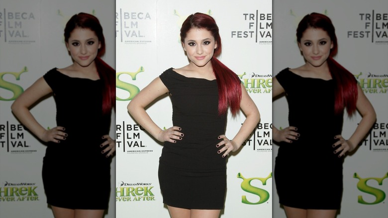 Ariana Grande attending the "Shrek Forever After" premiere in April 2010