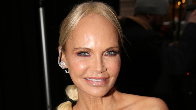 Closeup of Kristin Chenoweth with a ponytail