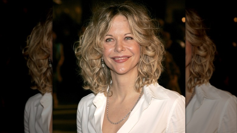 Meg Ryan during 2005 Vanity Fair Oscar Party at Mortons in Los Angeles, California