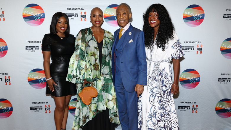 Jasmine Crockett attending a film festival with Al Sharpton and others