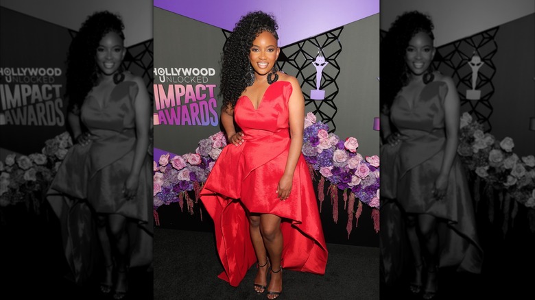 Jasmine Crockett at an awards show