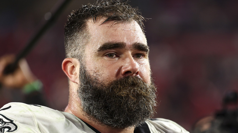 Jason Kelce on the field