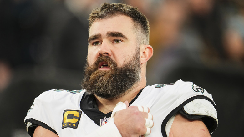 Jason Kelce at a football game