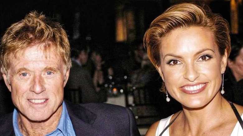 Robert Redford and Mariska Hargitay pose together