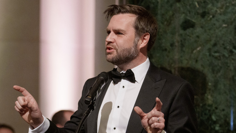 JD Vance speaking at the National Gallery of Art
