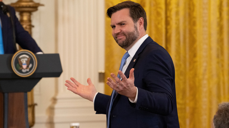 JD Vance shrugging
