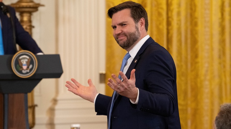 JD Vance shrugging